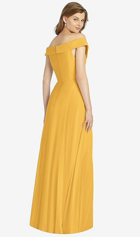 Back View - NYC Yellow Bella Bridesmaid Dress BB123