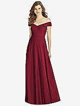 Front View Thumbnail - Burgundy Bella Bridesmaid Dress BB123