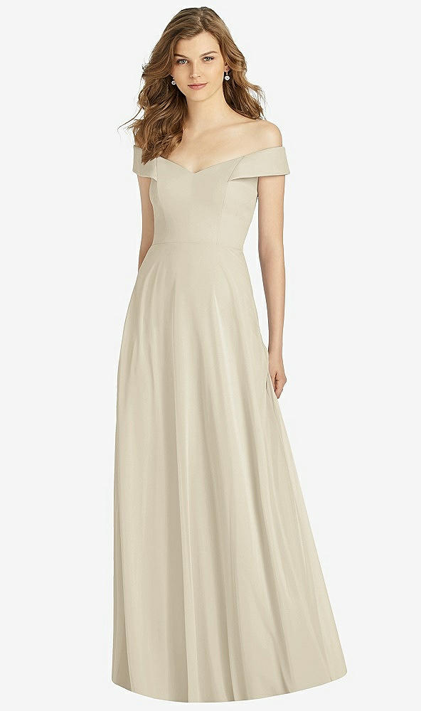 Front View - Champagne Bella Bridesmaid Dress BB123