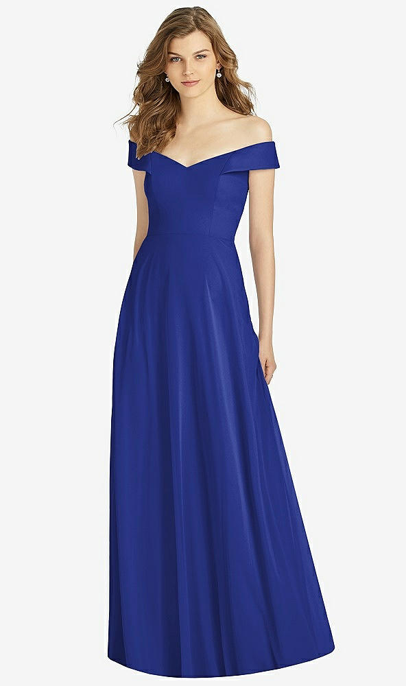 Front View - Cobalt Blue Bella Bridesmaid Dress BB123