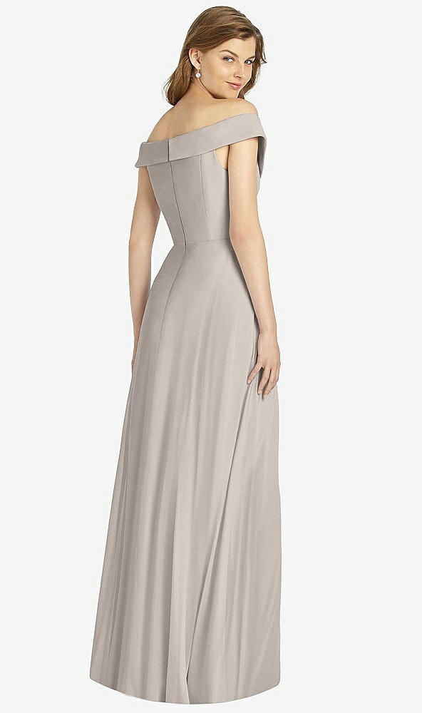 Back View - Taupe Bella Bridesmaid Dress BB123