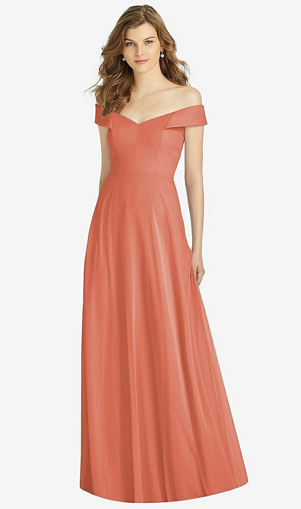 Front View - Terracotta Copper Bella Bridesmaid Dress BB123