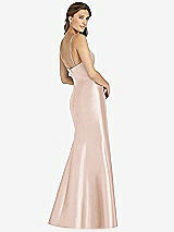 Rear View Thumbnail - Cameo Maxi Length Spaghetti Strap Mermaid Dress