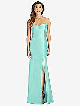 Front View Thumbnail - Coastal Full-length Strapless Sweetheart Neckline Dress