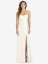 Front View Thumbnail - Ivory Full-length Strapless Sweetheart Neckline Dress