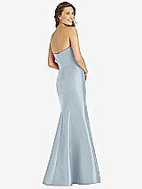 Rear View Thumbnail - Mist Full-length Strapless Sweetheart Neckline Dress