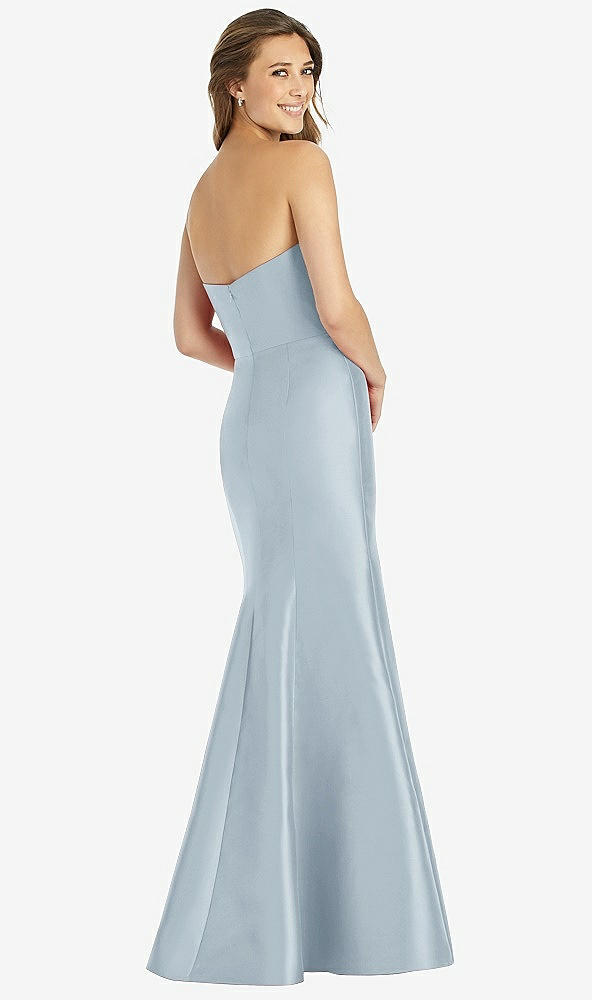 Back View - Mist Full-length Strapless Sweetheart Neckline Dress