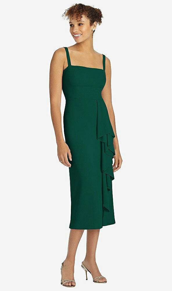 Front View - Hunter Green After Six Bridesmaid Dress 6804