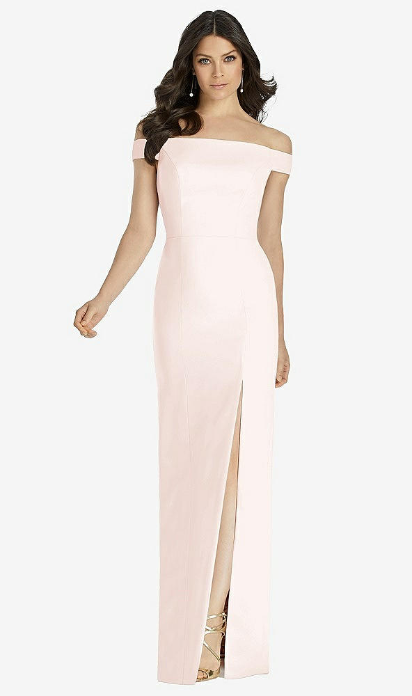 Front View - Blush Dessy Bridesmaid Dress 3040