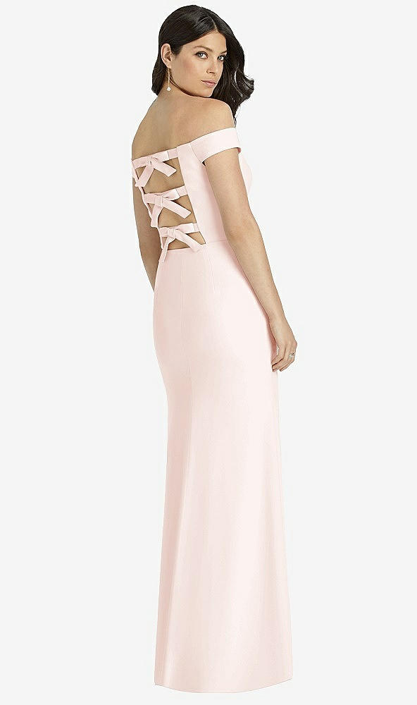 Back View - Blush Dessy Bridesmaid Dress 3040