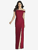 Front View Thumbnail - Burgundy Dessy Bridesmaid Dress 3040