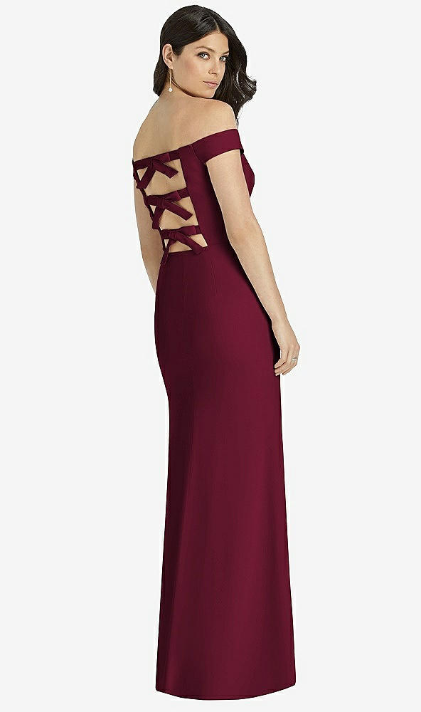 Back View - Cabernet Dessy Bridesmaid Dress 3040