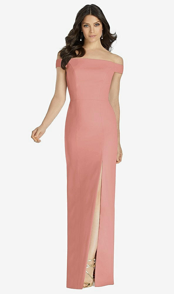 Front View - Desert Rose Dessy Bridesmaid Dress 3040