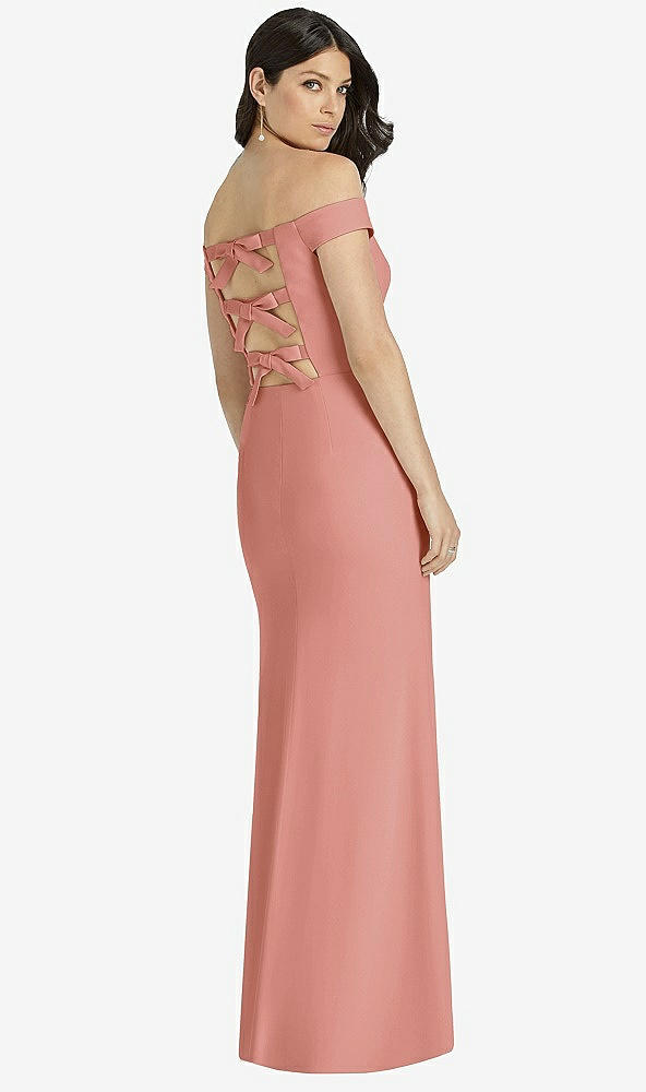 Back View - Desert Rose Dessy Bridesmaid Dress 3040