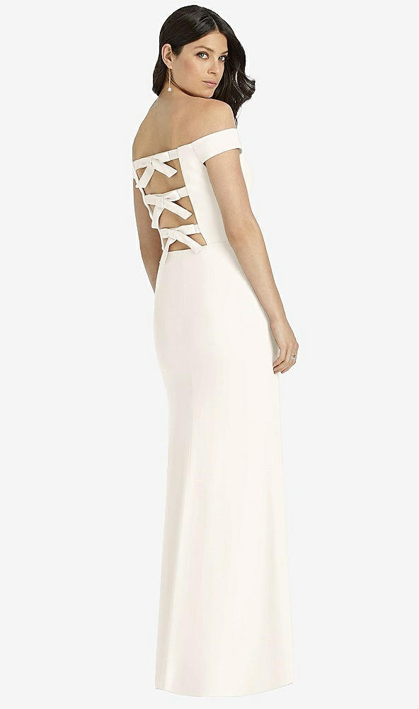 Back View - Ivory Dessy Bridesmaid Dress 3040