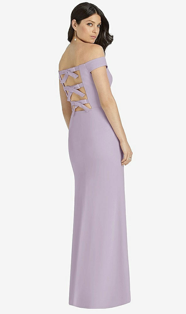 Back View - Lilac Haze Dessy Bridesmaid Dress 3040