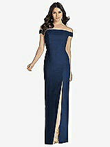 Front View Thumbnail - Midnight Navy Dessy Bridesmaid Dress 3040