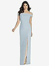 Front View Thumbnail - Mist Dessy Bridesmaid Dress 3040