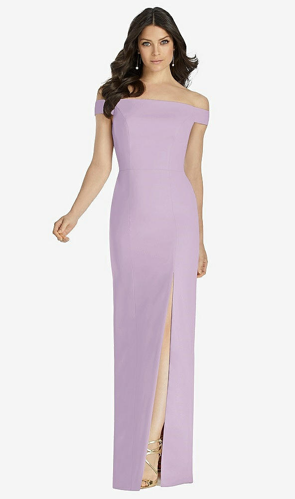 Front View - Pale Purple Dessy Bridesmaid Dress 3040