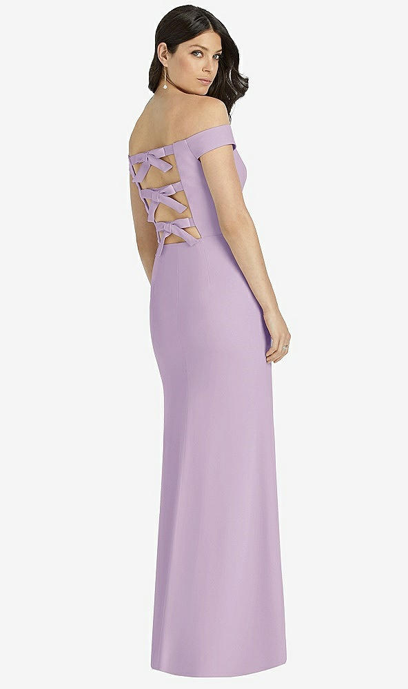 Back View - Pale Purple Dessy Bridesmaid Dress 3040