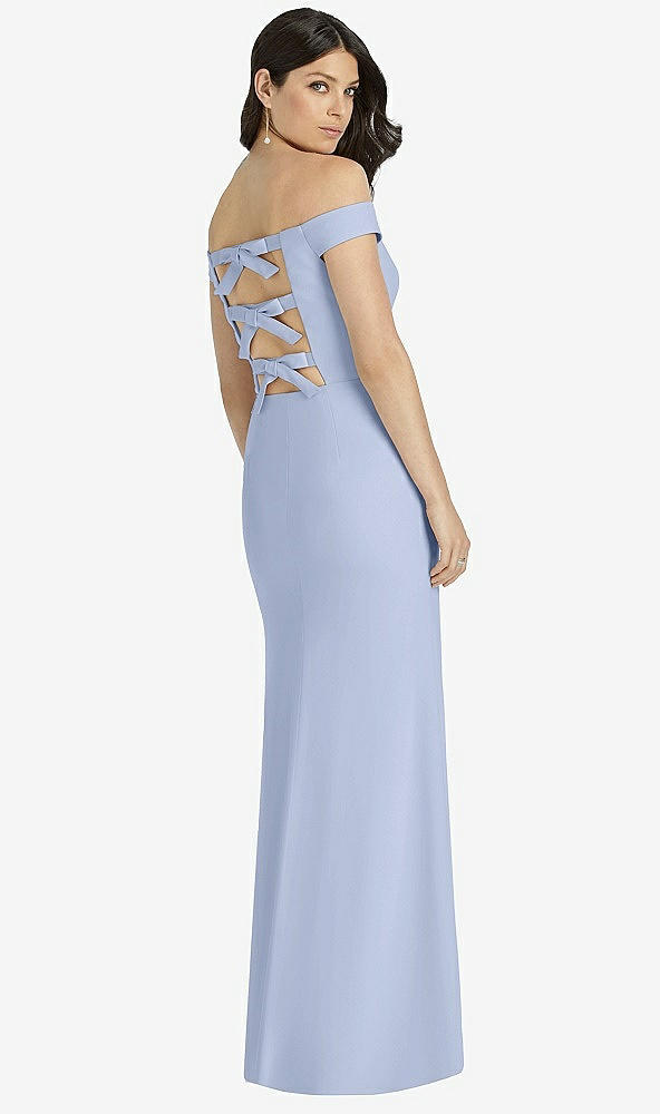 Back View - Sky Blue Dessy Bridesmaid Dress 3040