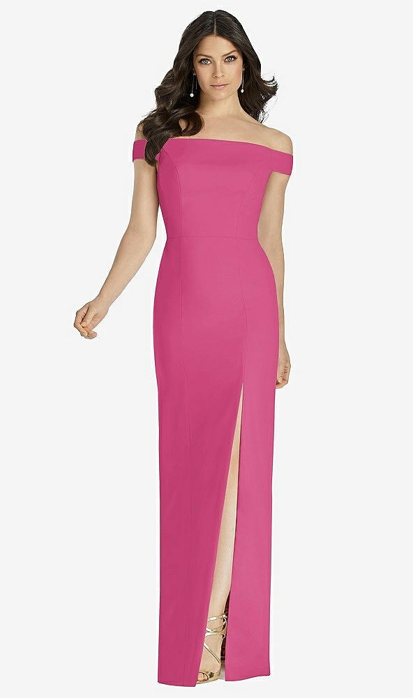 Front View - Tea Rose Dessy Bridesmaid Dress 3040