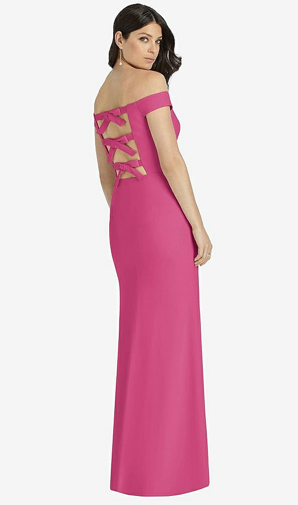 Back View - Tea Rose Dessy Bridesmaid Dress 3040