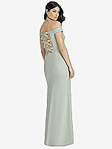 Rear View Thumbnail - Willow Green Dessy Bridesmaid Dress 3040