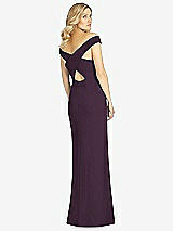 Rear View Thumbnail - Aubergine After Six Bridesmaid Dress 6806