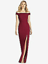 Front View Thumbnail - Burgundy After Six Bridesmaid Dress 6806