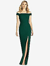 Front View Thumbnail - Hunter Green After Six Bridesmaid Dress 6806