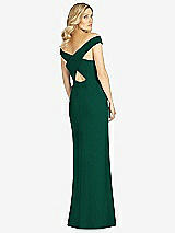 Rear View Thumbnail - Hunter Green After Six Bridesmaid Dress 6806