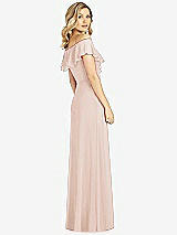 Rear View Thumbnail - Cameo Ruffled Cold-Shoulder Maxi Dress