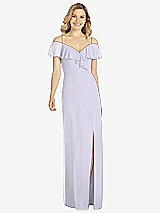 Front View Thumbnail - Silver Dove Ruffled Cold-Shoulder Maxi Dress