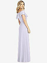 Rear View Thumbnail - Silver Dove Ruffled Cold-Shoulder Maxi Dress