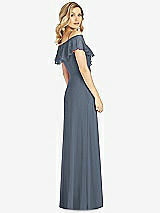 Rear View Thumbnail - Silverstone Ruffled Cold-Shoulder Maxi Dress