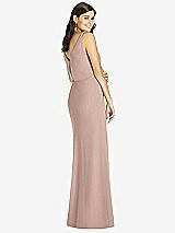 Rear View Thumbnail - Neu Nude Blouson Bodice Mermaid Dress with Front Slit