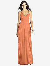 Front View Thumbnail - Sweet Melon Criss Cross Back A-Line Maxi Dress