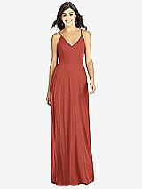 Front View Thumbnail - Amber Sunset Criss Cross Back A-Line Maxi Dress