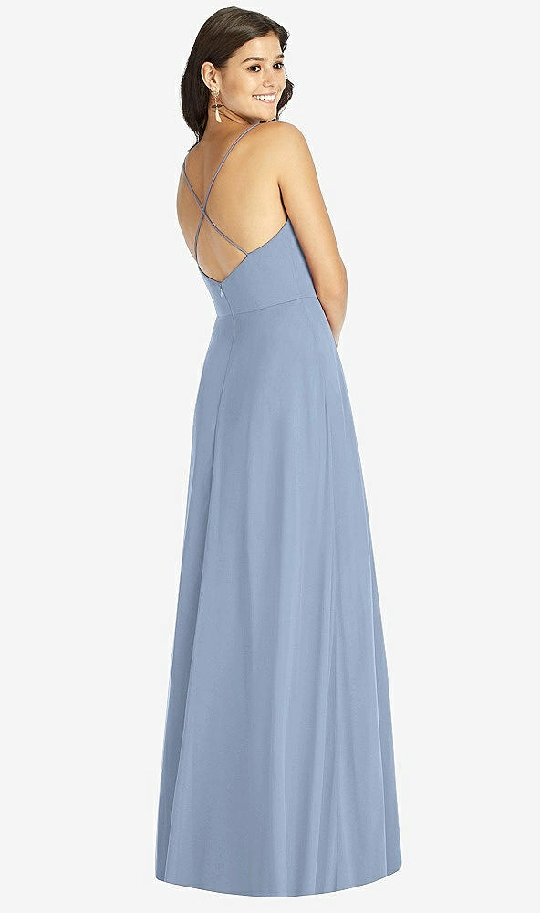 Back View - Cloudy Criss Cross Back A-Line Maxi Dress