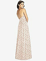 Rear View Thumbnail - Coquette Floral Print Criss Cross Back A-Line Maxi Dress