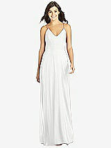 Front View Thumbnail - White Criss Cross Back A-Line Maxi Dress