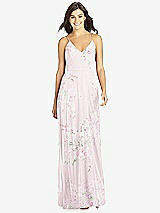 Front View Thumbnail - Watercolor Print Criss Cross Back A-Line Maxi Dress