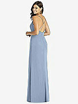 Rear View Thumbnail - Cloudy Criss Cross Back Mermaid Wrap Dress