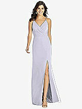 Front View Thumbnail - Silver Dove Criss Cross Back Mermaid Wrap Dress