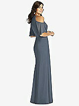 Rear View Thumbnail - Silverstone Ruffle Cold-Shoulder Mermaid Maxi Dress