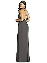 Rear View Thumbnail - Caviar Gray Thread Bridesmaid Style Cora