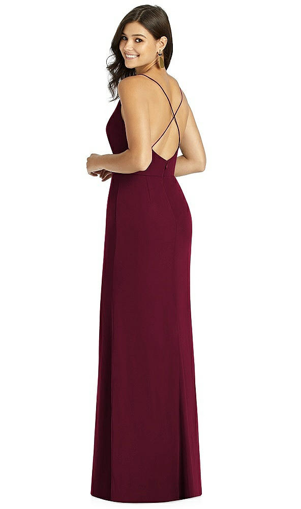 Back View - Cabernet Thread Bridesmaid Style Cora