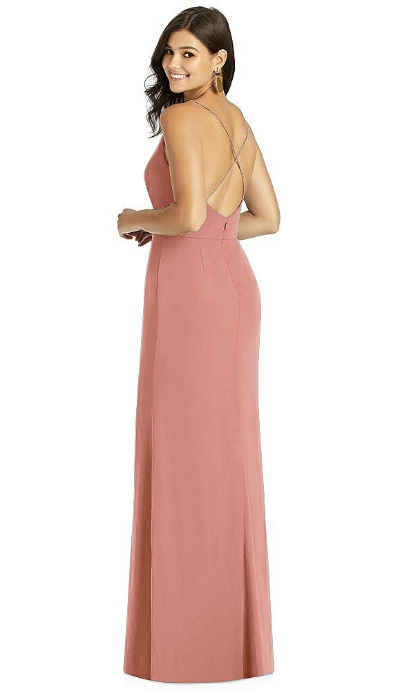 Back View - Desert Rose Thread Bridesmaid Style Cora