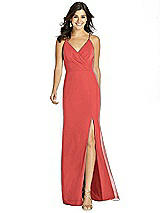 Front View Thumbnail - Perfect Coral Thread Bridesmaid Style Cora